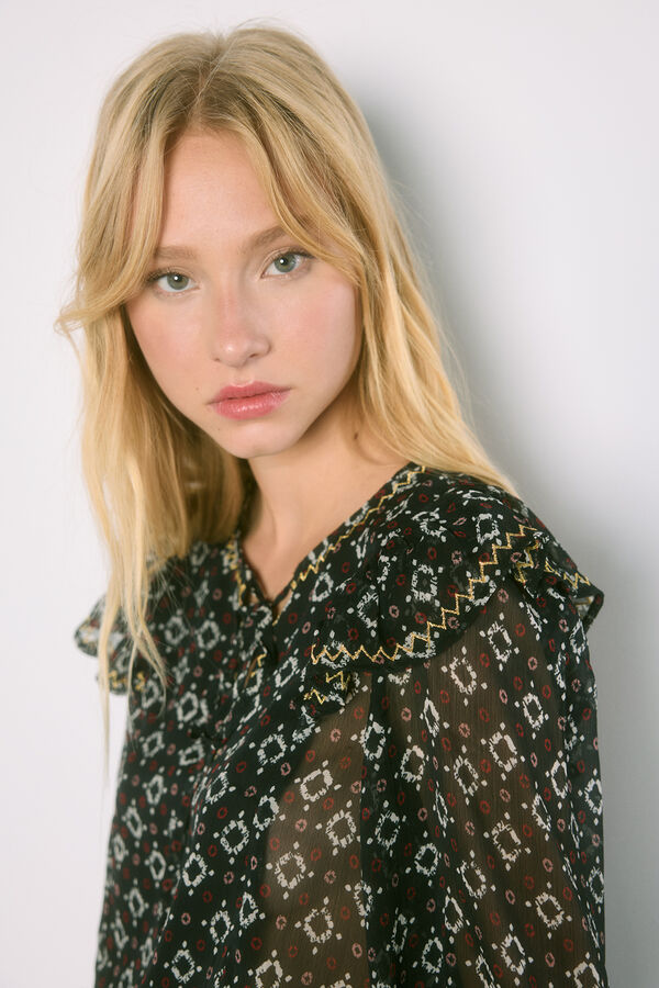 High Spirits Camisa Maya negro