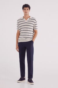 Springfield calças chino slim fit confortáveis