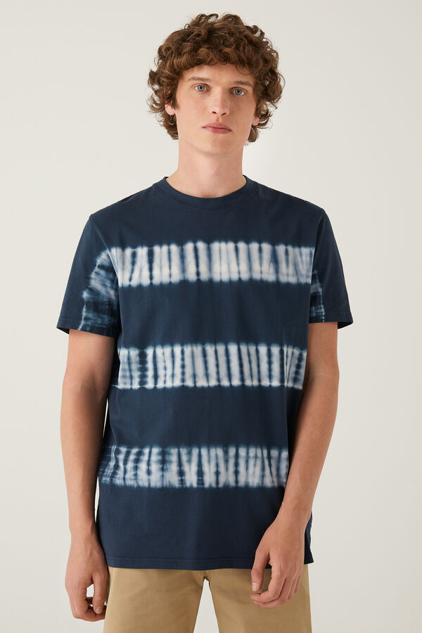 Springfield T-shirt tie dye azulado