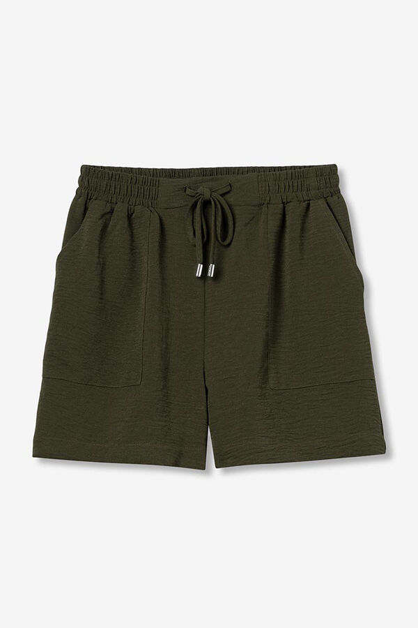 Tiffosi Shorts de cintura elástica verde