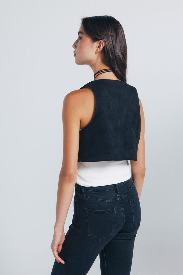 Springfield Chaleco tachas met&aacute;licas negro