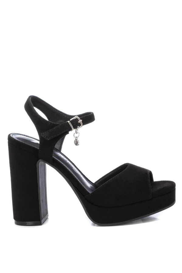 XTI Sandália com salto para mulher preto