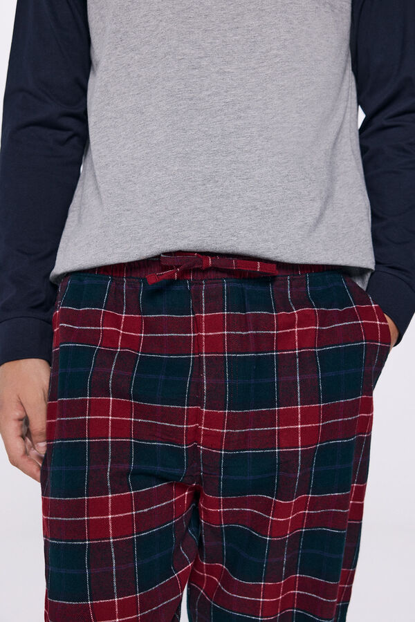 Springfield Pijama longo combinado cinzento