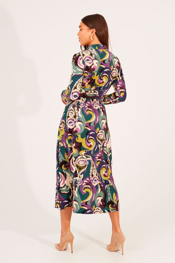 Brave Soul Vestido largo de manga larga blanco