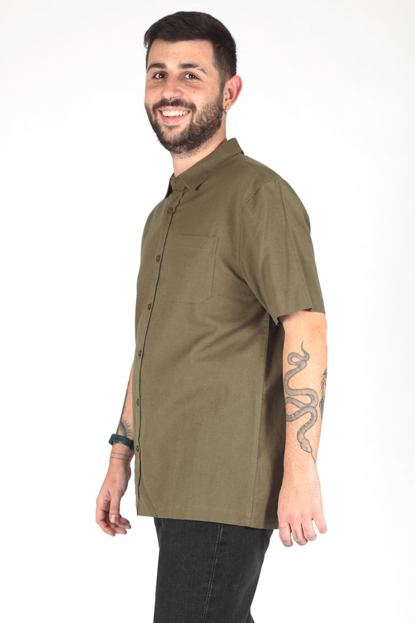 Brave Soul Camisa de manga curta com bolso