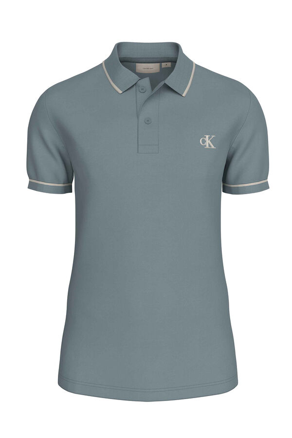 CK Jeans Polo de manga curta cinzento