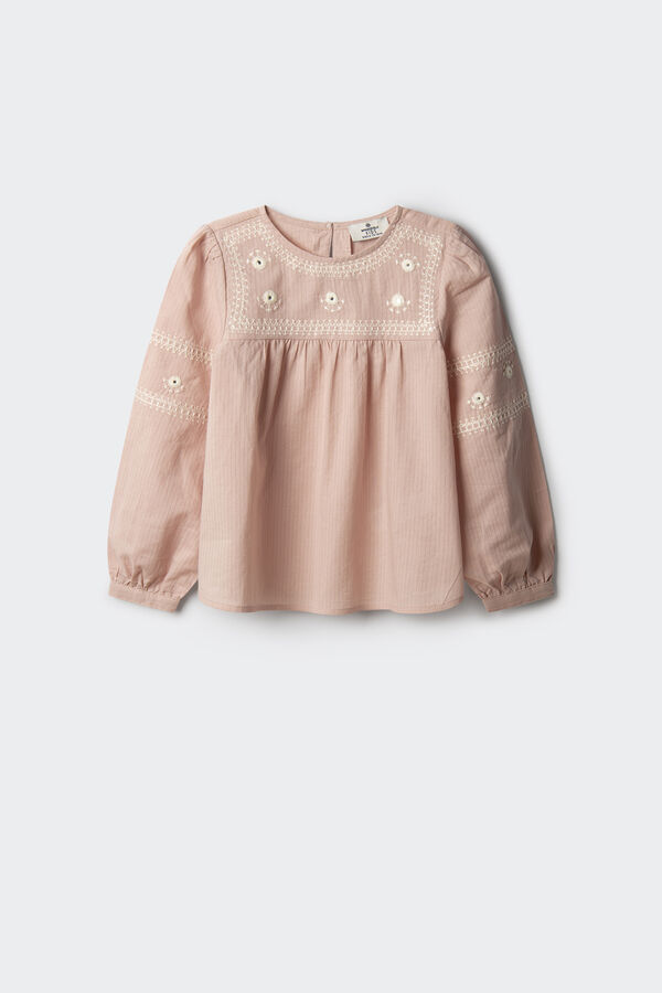 Springfield Kids Blusa bordados ni&ntilde;a rosa