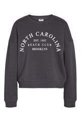 Noisy May Sudadera print frontal gris