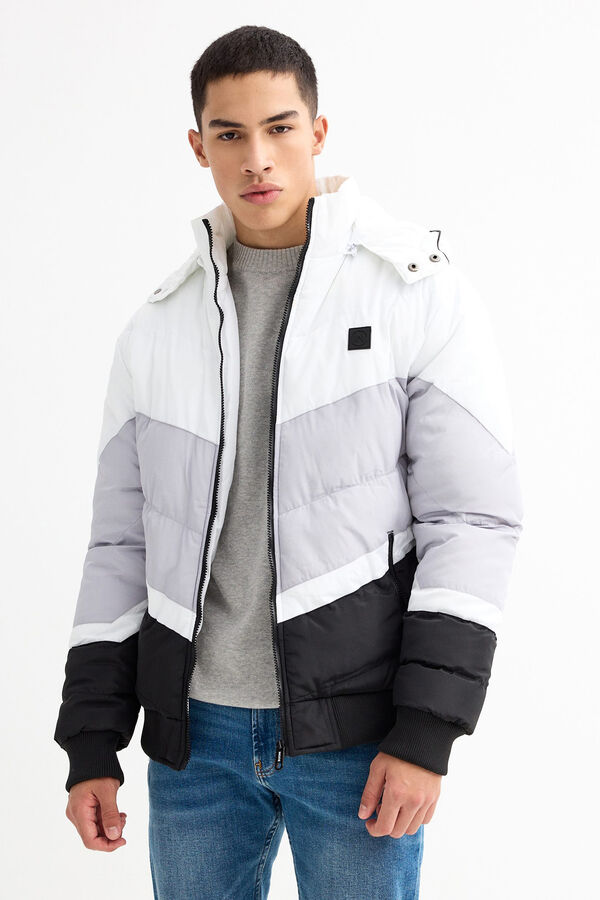 Inside Cazadora Acolchada Con Capucha negro