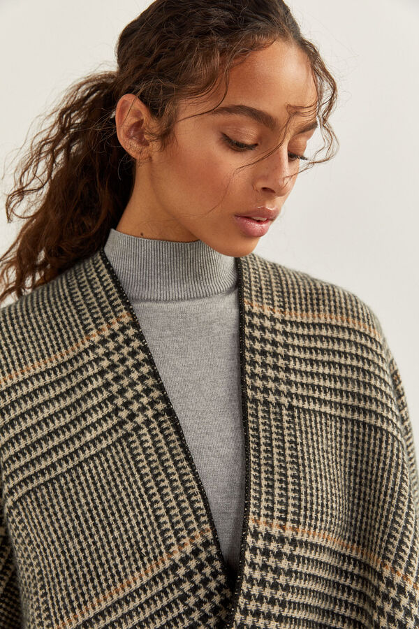 Springfield Gorro punto pomp&oacute;n negro