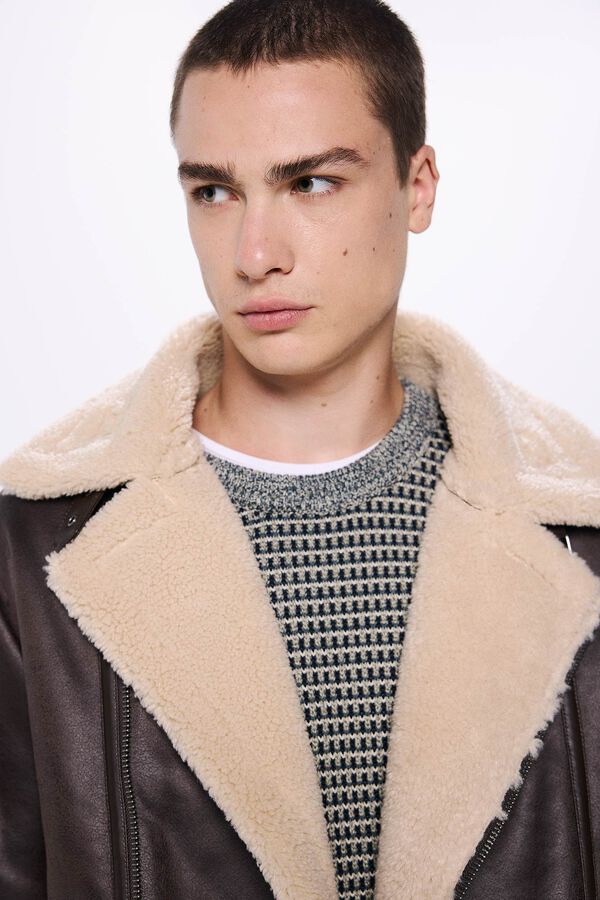 Springfield Cazadora perfecto doble faz marr&oacute;n