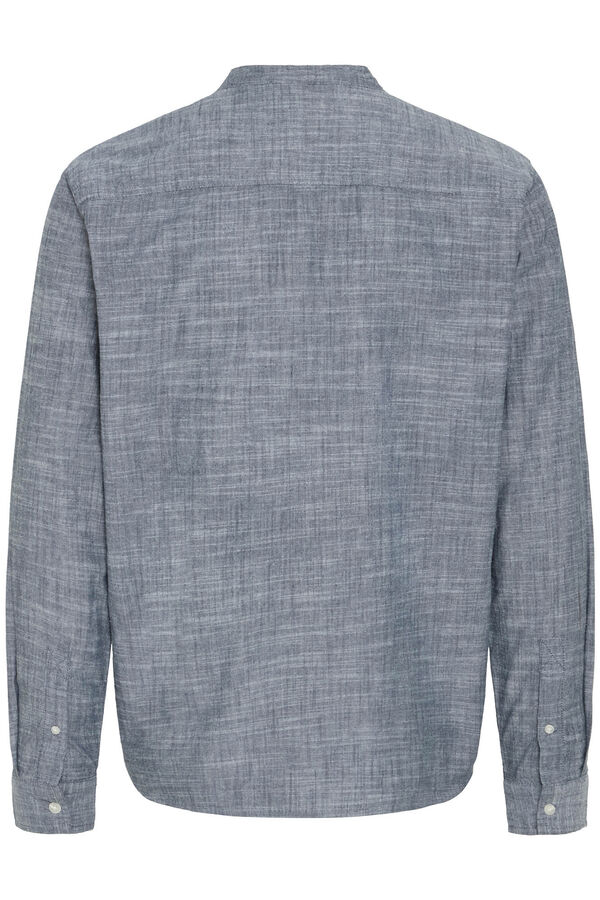 Blend Camisa Manga Comprida Bhalex  azul