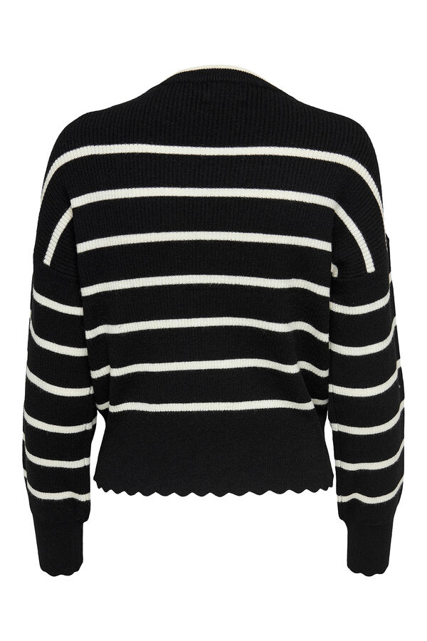 Only Camisola às riscas preto