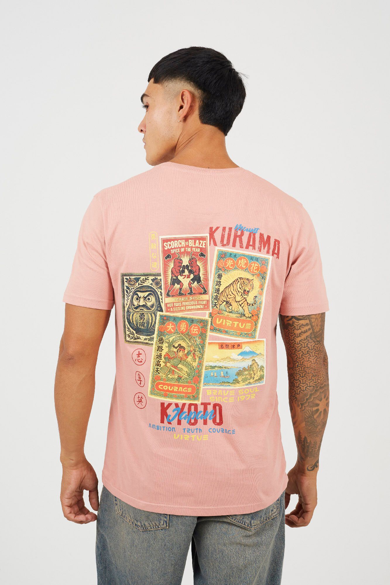 Brave Soul T-shirt de manga curta estampada