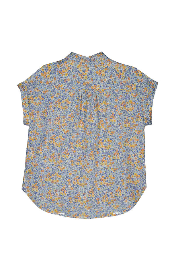 Springfield Camisa Manga Corta Lino Algodón amarillo