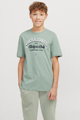Jack & Jones Junior Camiseta regular fit estampada verde