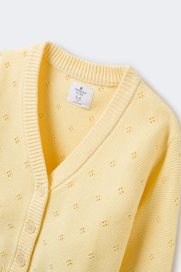 Springfield Kids Casaco de malha menina estampado