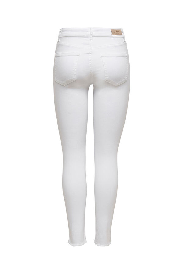 Springfield Jeans Skinny Tiro Medio blanco