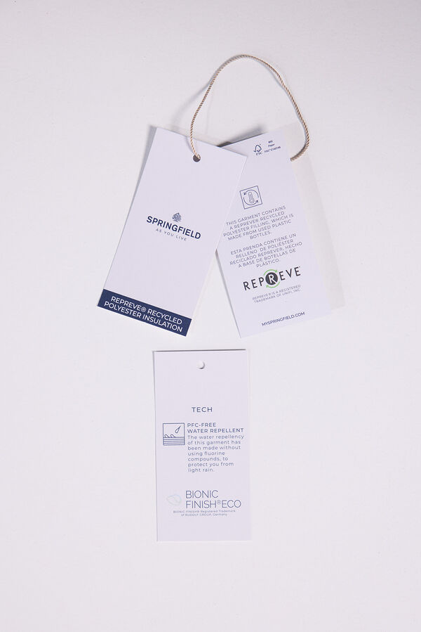 Springfield Colete acolchoado preto