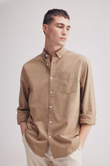 Springfield Camisa seersucker beige