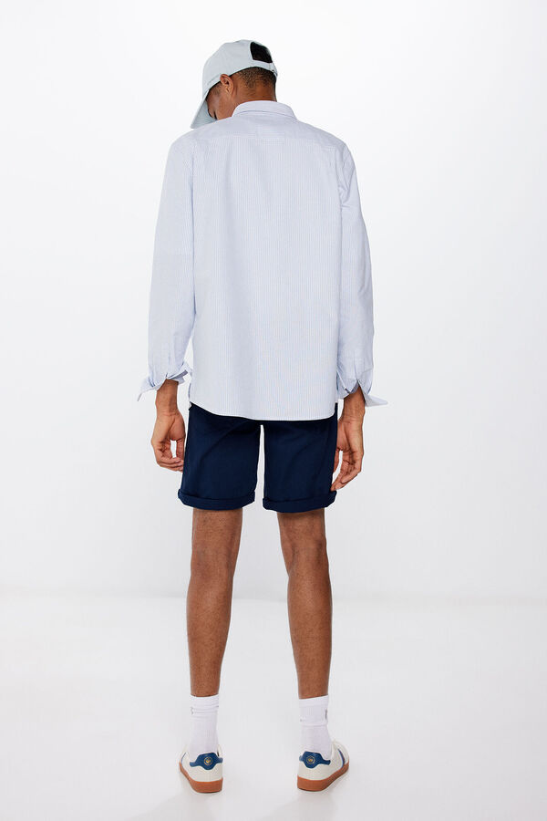 Springfield Bermuda color slim fit azul