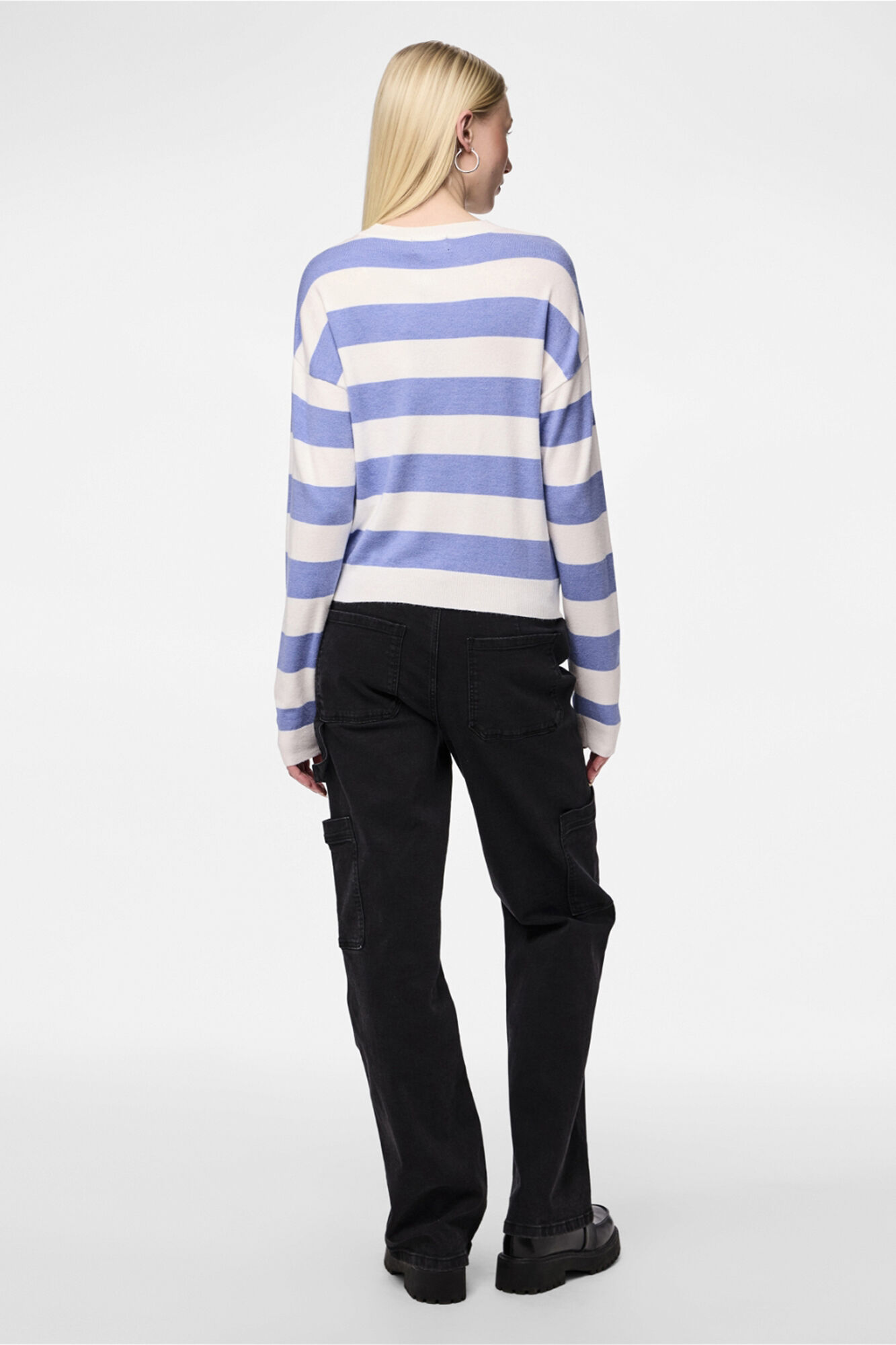 Pieces Sudadera estampada a rayas