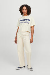 Jack & Jones Pantal&oacute;n blanco corte recto blanco