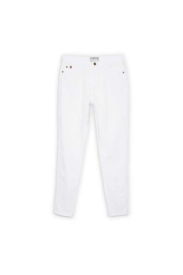 Inside Pantal&oacute;n Skinny High Rise blanco