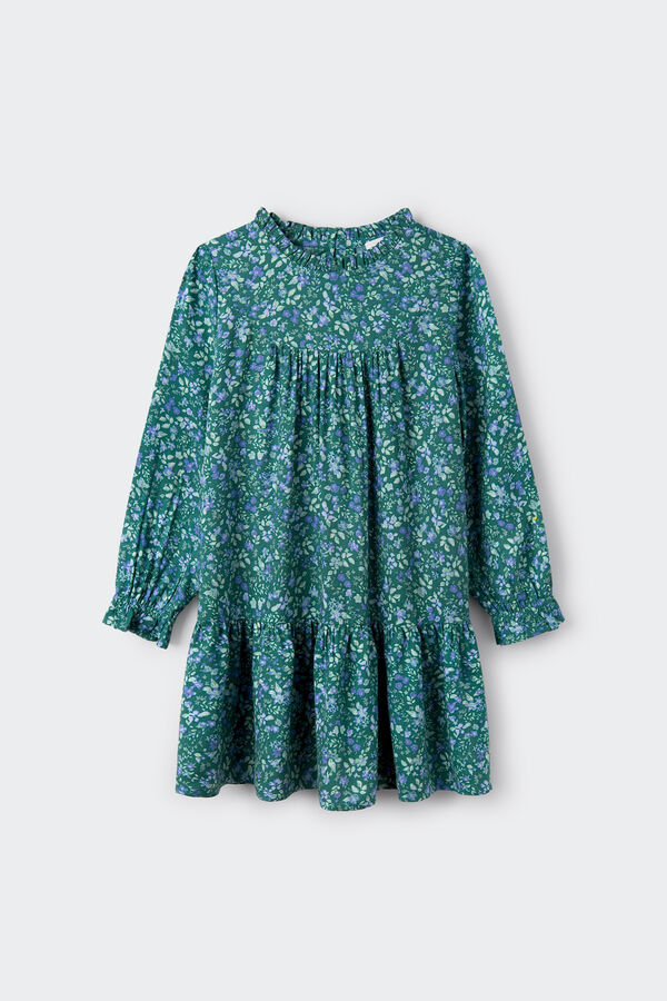 Springfield Kids Vestido floral azul para menina azul