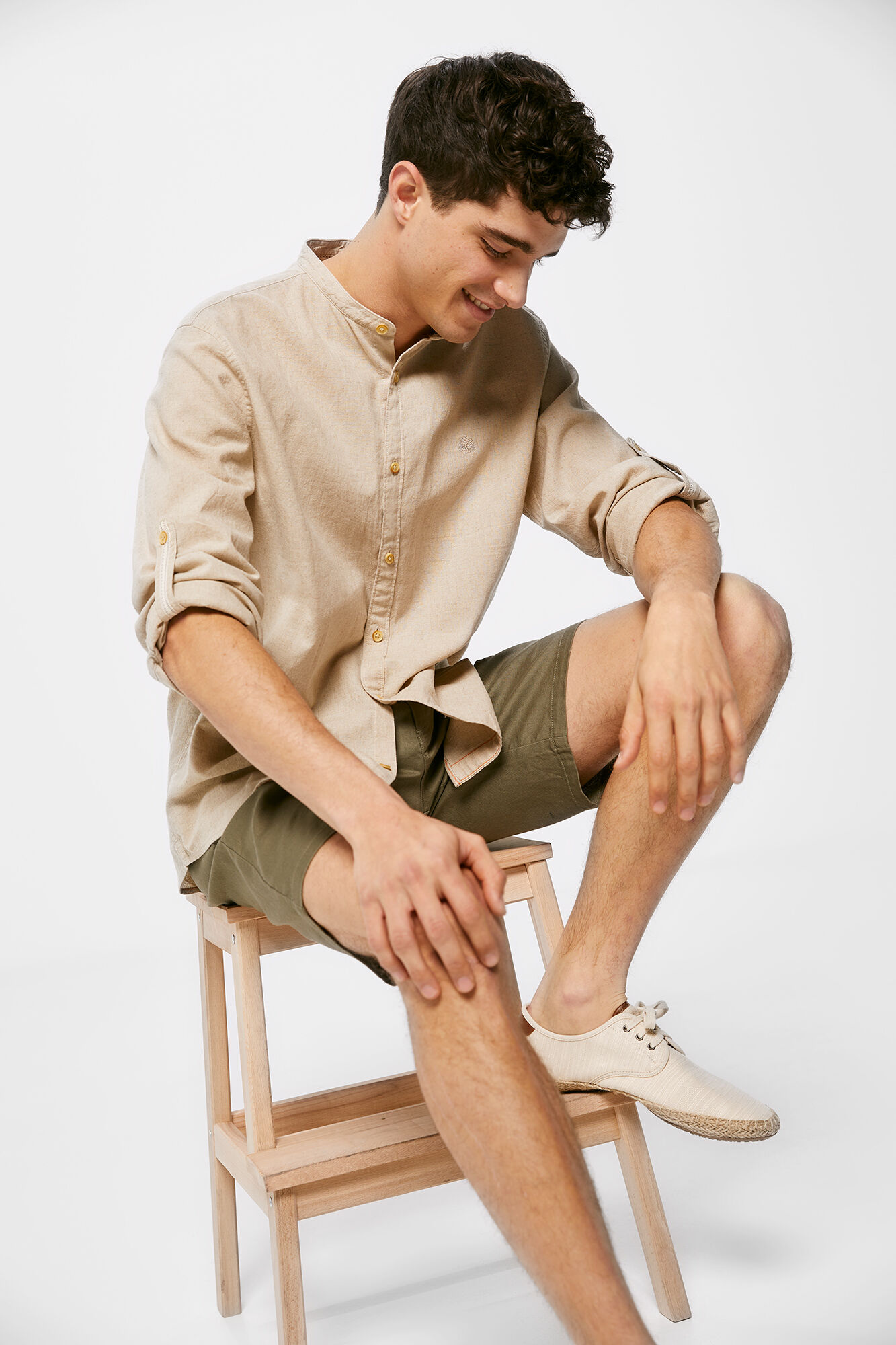 Springfield Bermuda lino con vivo