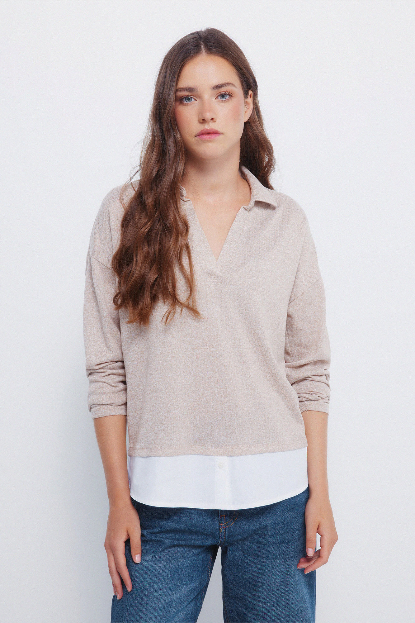 Springfield Polo punto cortado combinado