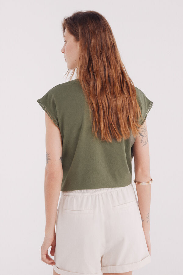 Springfield Shorts com bolsos de Lyocell cru