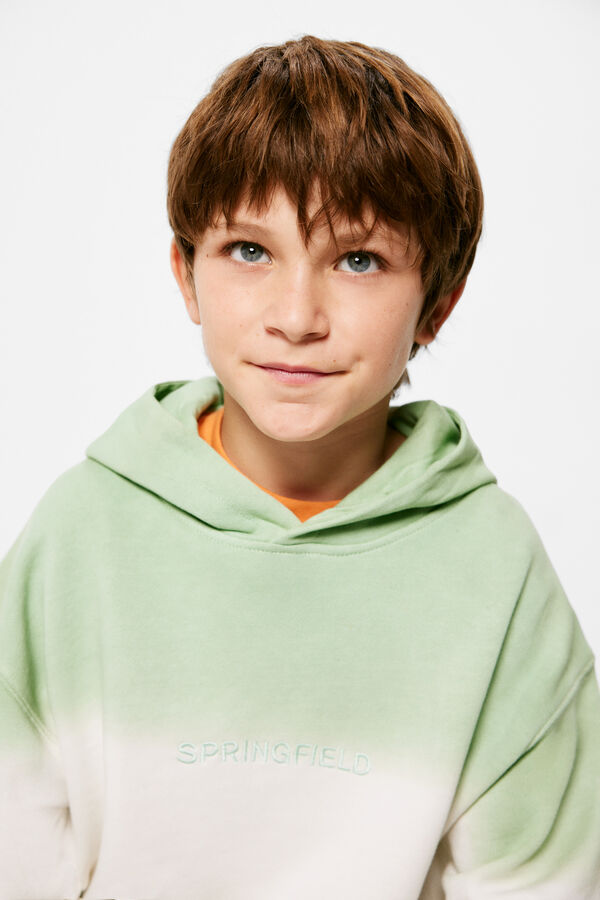 Springfield Kids Sudadera dip dye ni&ntilde;o verde