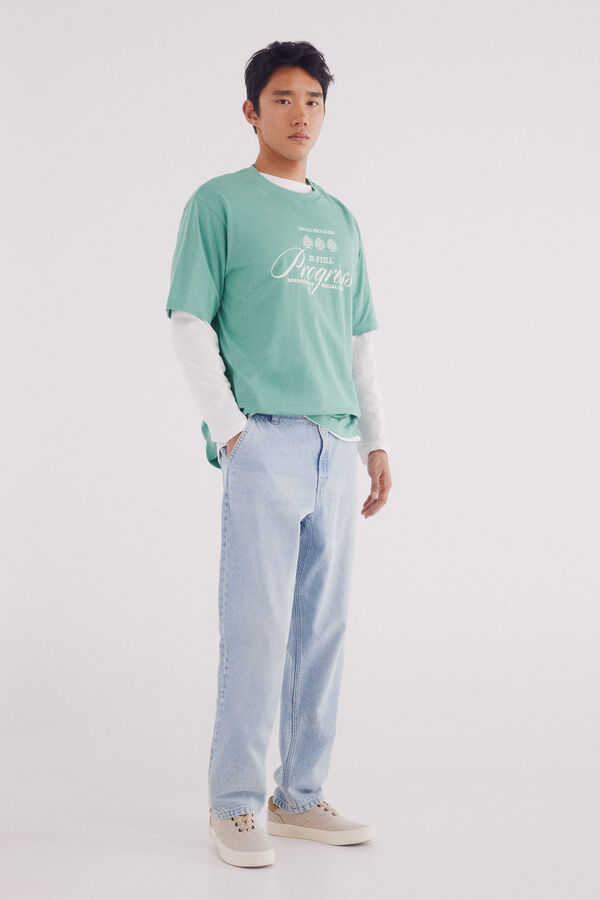 Springfield Camiseta logo progress verde