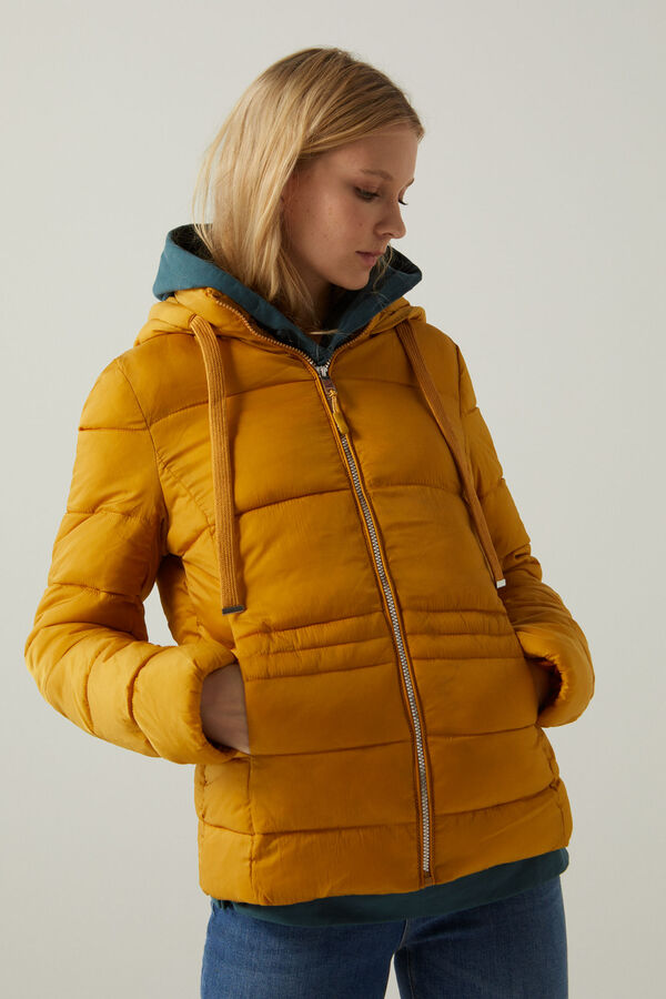 Springfield Chaqueta acolchada capucha reconsider amarillo
