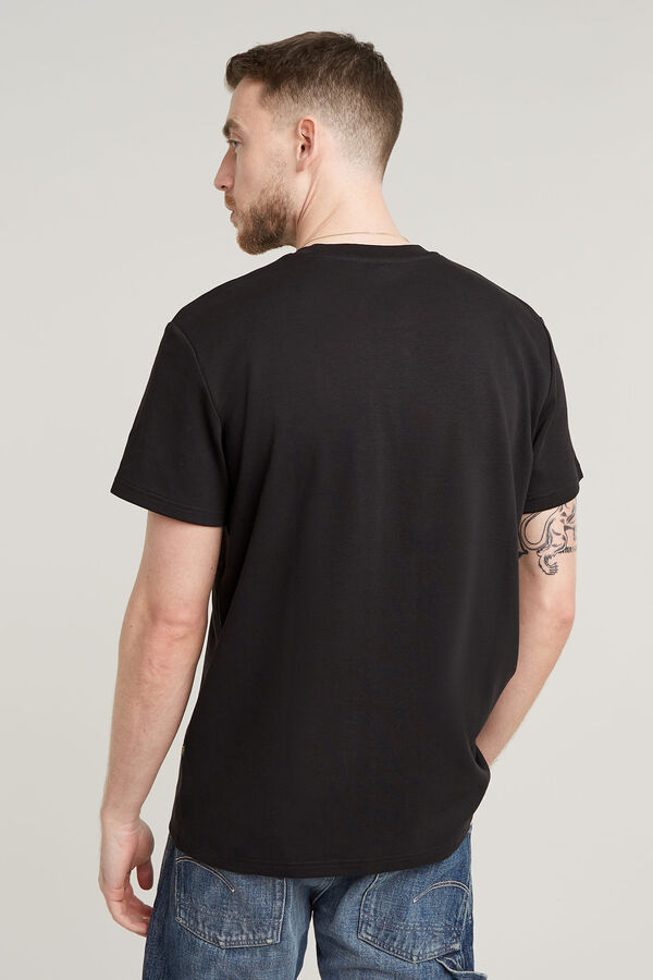 G-STAR Camiseta de manga corta y logo G-Star negro