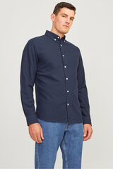 JJ REBEL Camisa formal manga larga azul