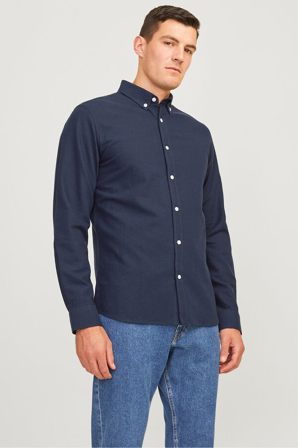 JJ REBEL Camisa formal manga larga azul
