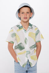 Springfield Kids Camisa estampado menino bege
