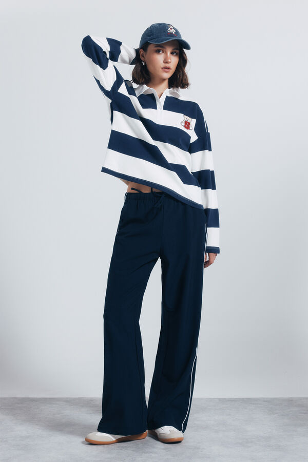 Springfield Polo rayas detalle bordado azul