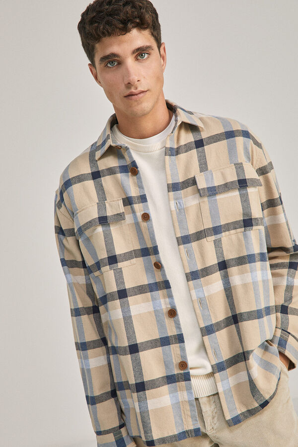 Springfield Sobrecamisa xadrez camel