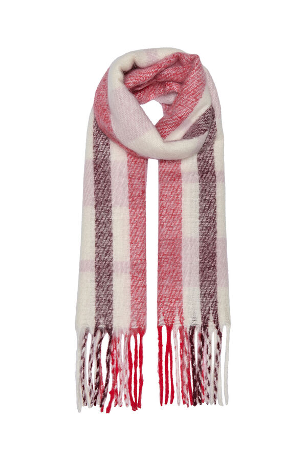 Only Bufanda de cuadros morado/lila