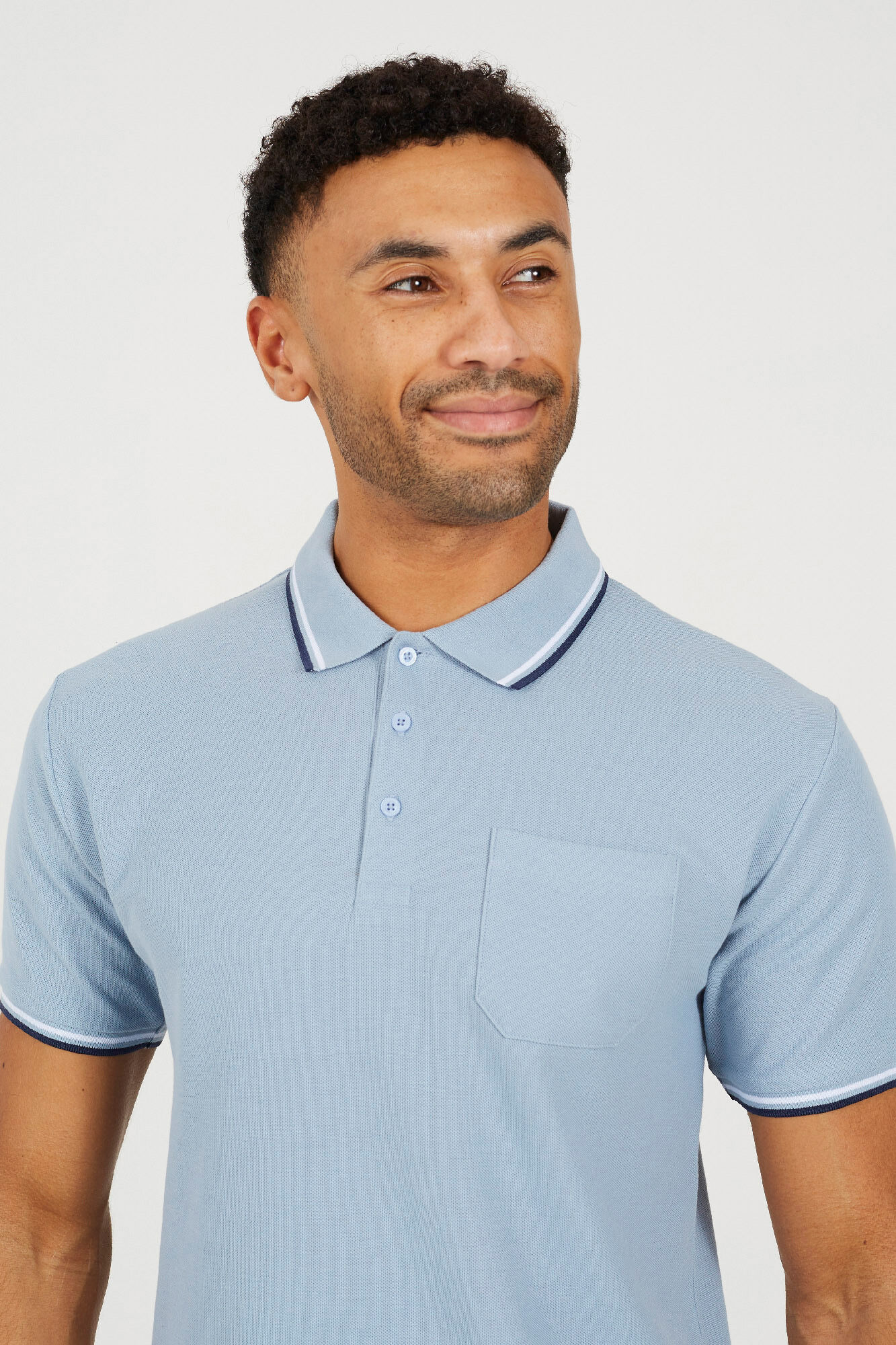 Brave Soul Polo manga curta com bolso 