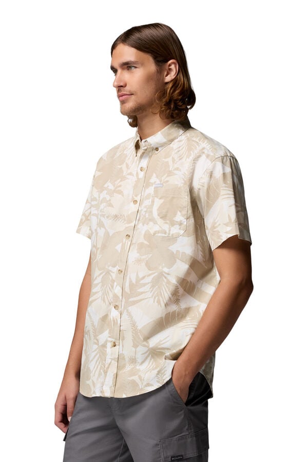Columbia Camisa estampada de manga curta branco