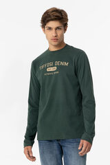 Tiffosi T-shirt tato suave com estampado floral verde