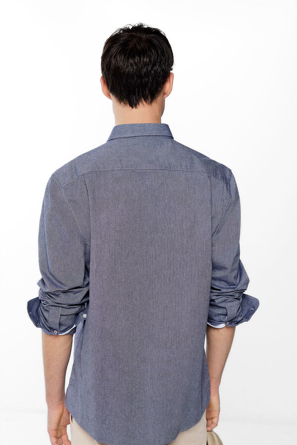 Springfield Camisa oxford azul