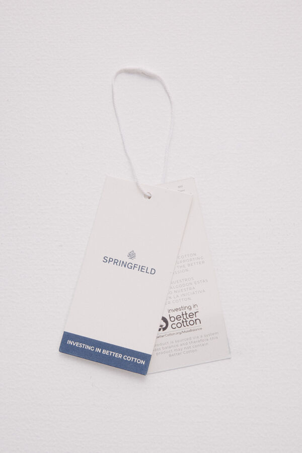 Springfield Camiseta raya estructura azul