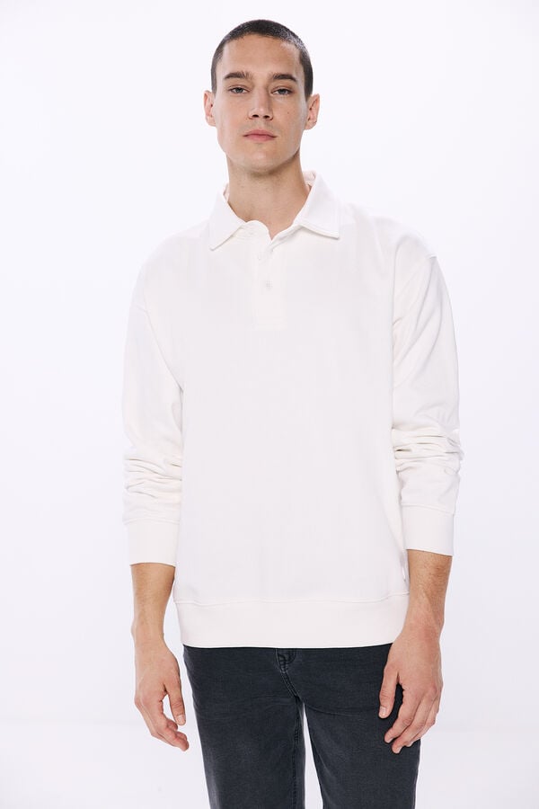 Springfield Sudadera polo blanco