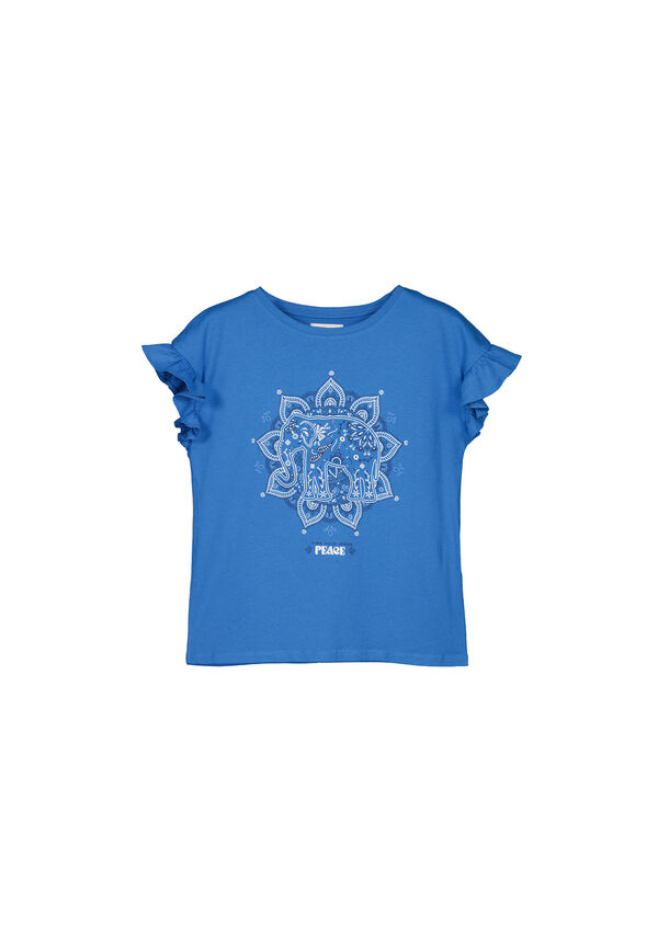 Springfield T-shirt "Peace" Gráfico azul
