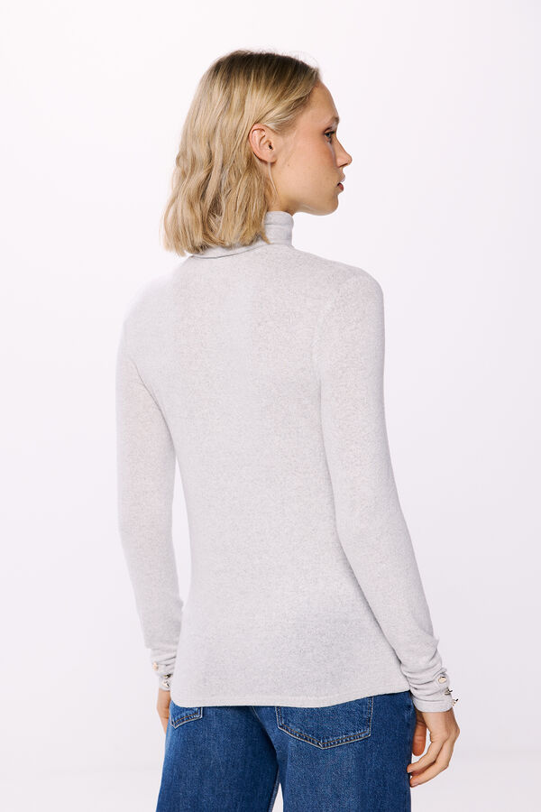 Springfield Camiseta cuello vuelto gris